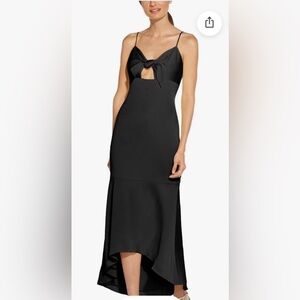 Aidan Mattox Elegant Black High Low Dress